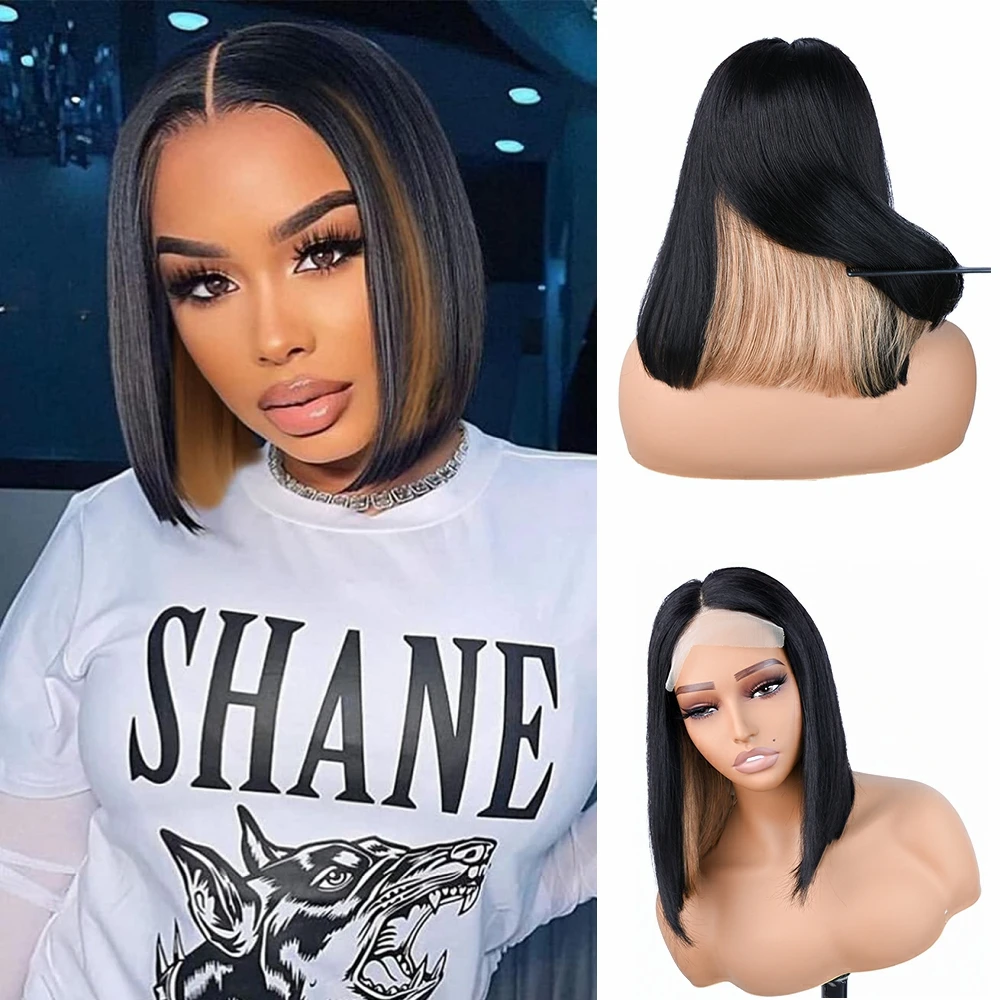 Peekaboo Honey Blonde Bob Wigs For Women Short Cut Highlight Wigs 27# Color Straight 4x4 Lace Closure Bob Wig Human Hair 12 Inch
Peekaboo Honey Blonde Bob Wigs For Women Short Cut Highlight Wigs 27# Color Straight 4x4 Lace Closure Bob Wig Human Hair 12 Inch