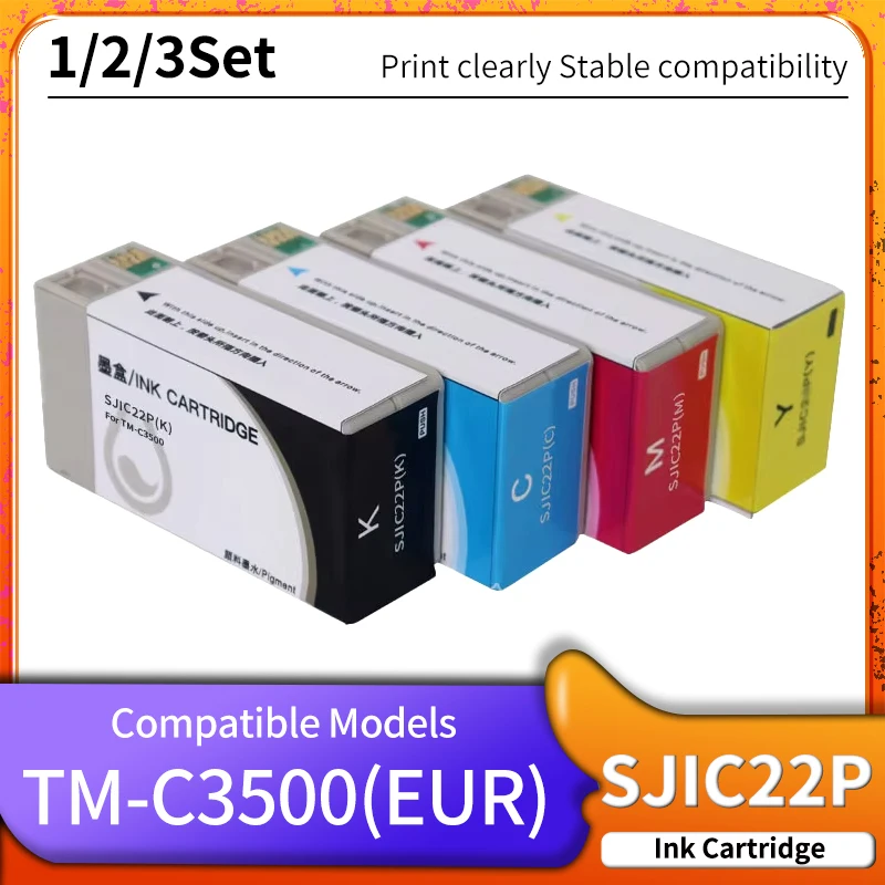 Europe SJIC22P Pigment ink Cartridge Compatible For Epson TM-C3500 C3500 Label printer Ink cartridges C33S020577 SJIC22P(K)
Europe SJIC22P Pigment ink Cartridge Compatible For Epson TM-C3500 C3500 Label printer Ink cartridges C33S020577 SJIC22P(K)