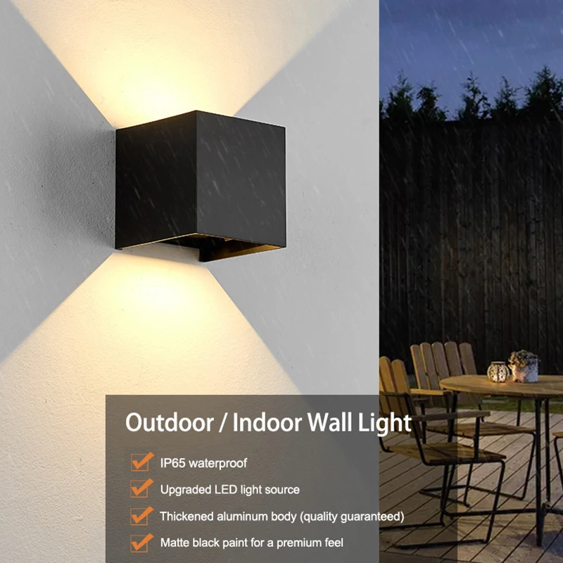 Aluminum Waterproof IP65 Outdoor Wall Light Adjustable Beam Angle Modern LED Wall Lamp For Garden Living Room Corridor Lighting 
Aluminum Waterproof IP65 Outdoor Wall Light Adjustable Beam Angle Modern LED Wall Lamp For Garden Living Room Corridor Lighting