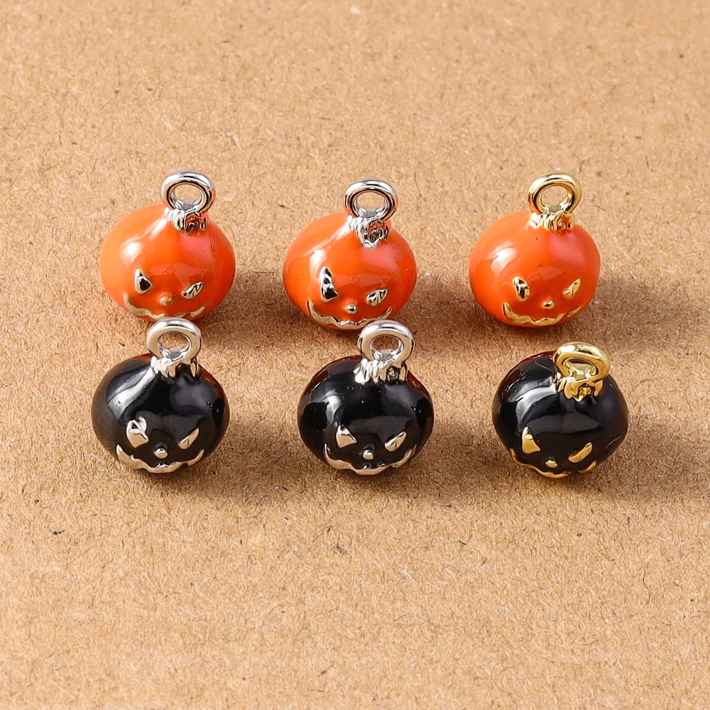 5pcs Cute Enamel Halloween Pumpkin Pendants Charms for Jewelry Making DIY Necklace Earrings Bracelet Accessories Supplies
5pcs Cute Enamel Halloween Pumpkin Pendants Charms for Jewelry Making DIY Necklace Earrings Bracelet Accessories Supplies