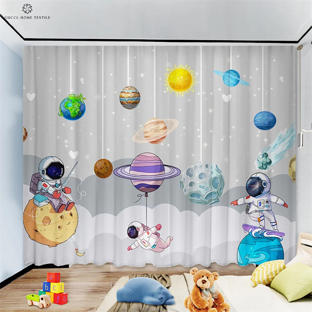Cartoon Space Astronaut Curtains for Children, Simple Fashion Curtains for Boys Room Decoration, Home Decoration, 100% Polyester
Cartoon Space Astronaut Curtains for Children, Simple Fashion Curtains for Boys Room Decoration, Home Decoration, 100% Polyester