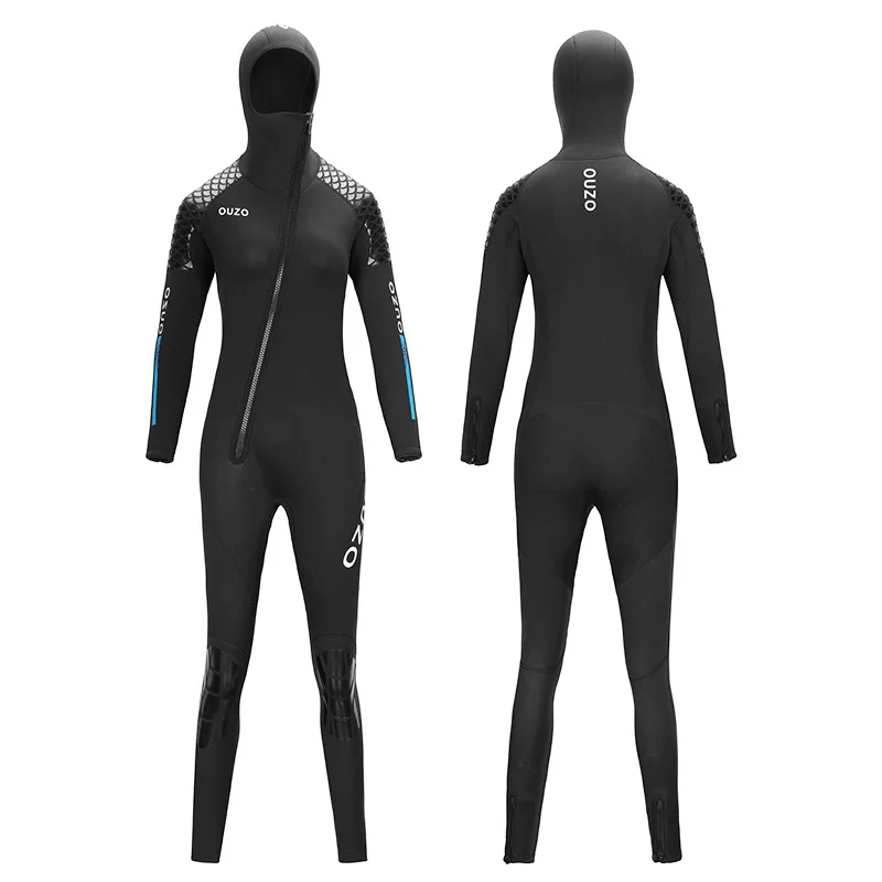 3mm Neoprene hooded Wetsuit Women Front Slant Zipper Full Body Diving Suit Snorkeling Spearfishing Winter Thermal Swimsuit
3mm Neoprene hooded Wetsuit Women Front Slant Zipper Full Body Diving Suit Snorkeling Spearfishing Winter Thermal Swimsuit