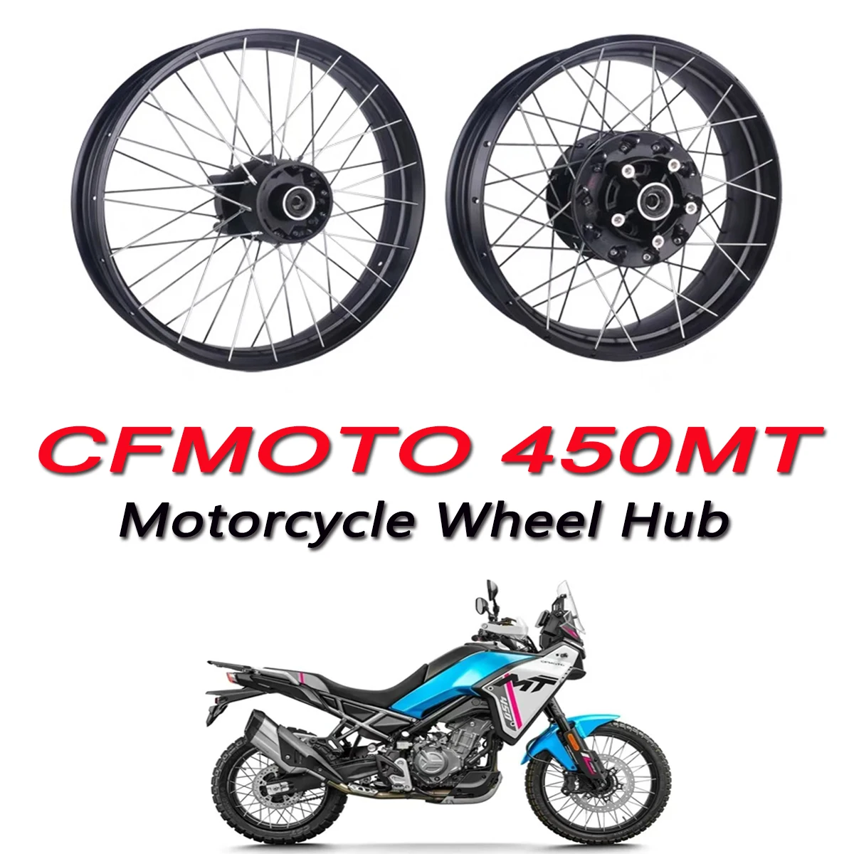 Motorcycle wheel hub steel ring CFMOTO aluminum alloy front and rear wheel rings suitable for CFMOTO 450MT MT450 CF400-8/8A
Motorcycle wheel hub steel ring CFMOTO aluminum alloy front and rear wheel rings suitable for CFMOTO 450MT MT450 CF400-8/8A