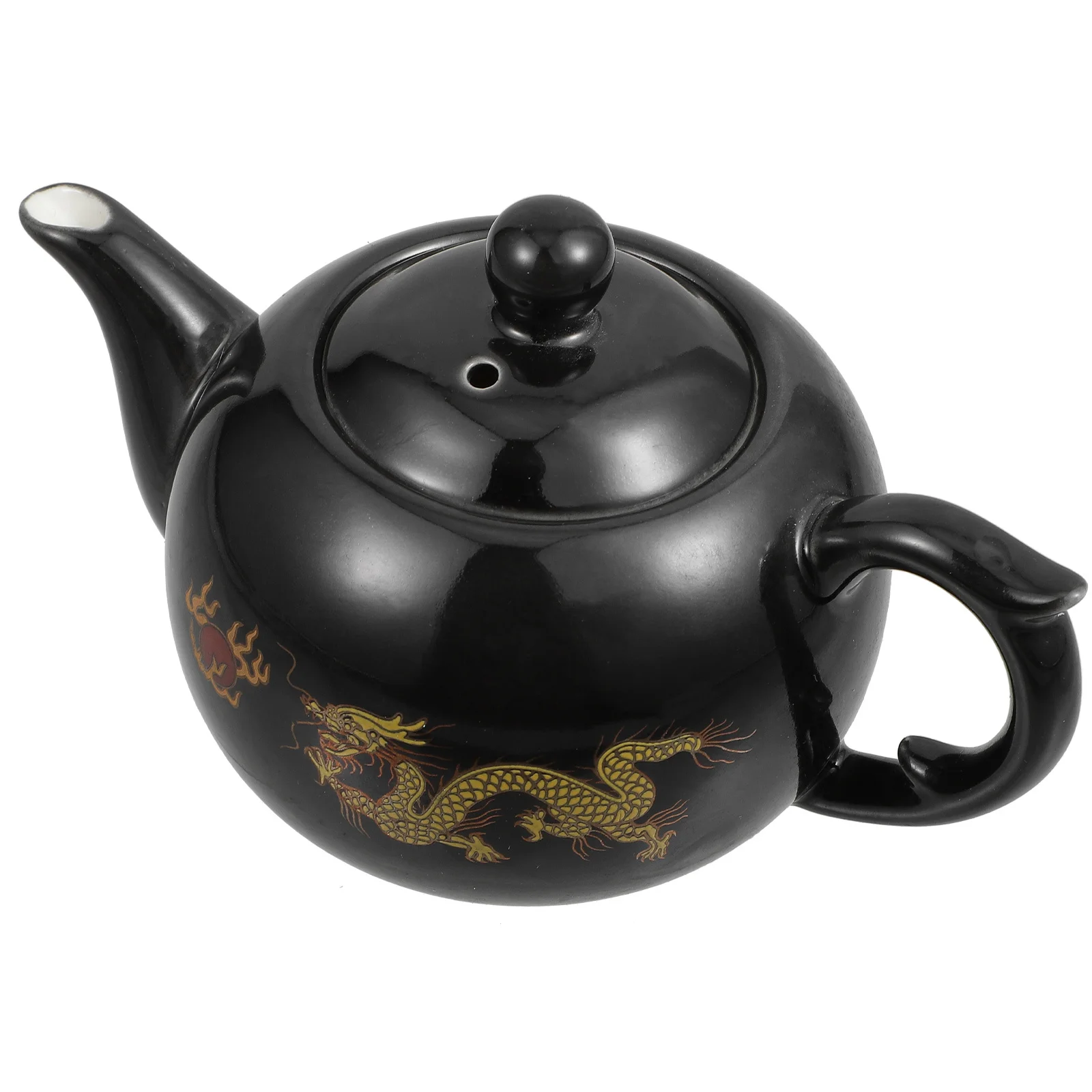 Black Ceramic Tea Kettle Exquisite Kung Fu Teapot Creative Ceramic Tea Maker Home Use Dragon Pattern Teapot
Black Ceramic Tea Kettle Exquisite Kung Fu Teapot Creative Ceramic Tea Maker Home Use Dragon Pattern Teapot