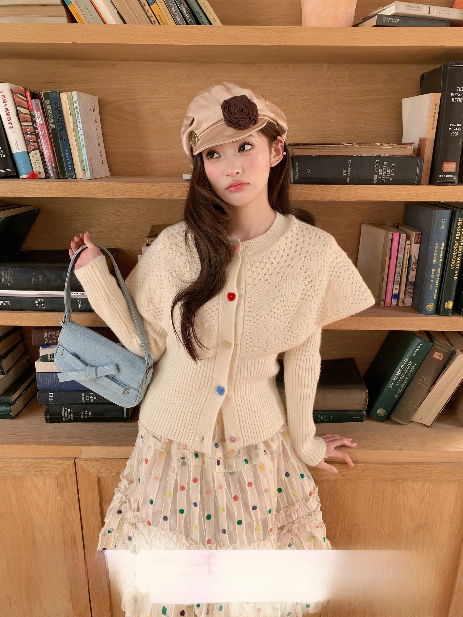 Ruan Ruan Nai Fu Yun Duo Design Knitted Long Sleeve round Neck Cardigan Women's Spring Slimming Open Front Top
Ruan Ruan Nai Fu Yun Duo Design Knitted Long Sleeve round Neck Cardigan Women's Spring Slimming Open Front Top