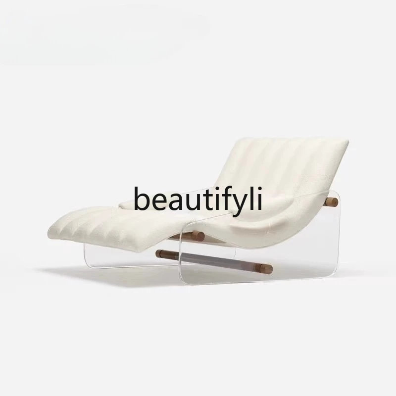 Italian transparent acrylic leisure chair household living room light luxury sofa balcony recliner
Italian transparent acrylic leisure chair household living room light luxury sofa balcony recliner
