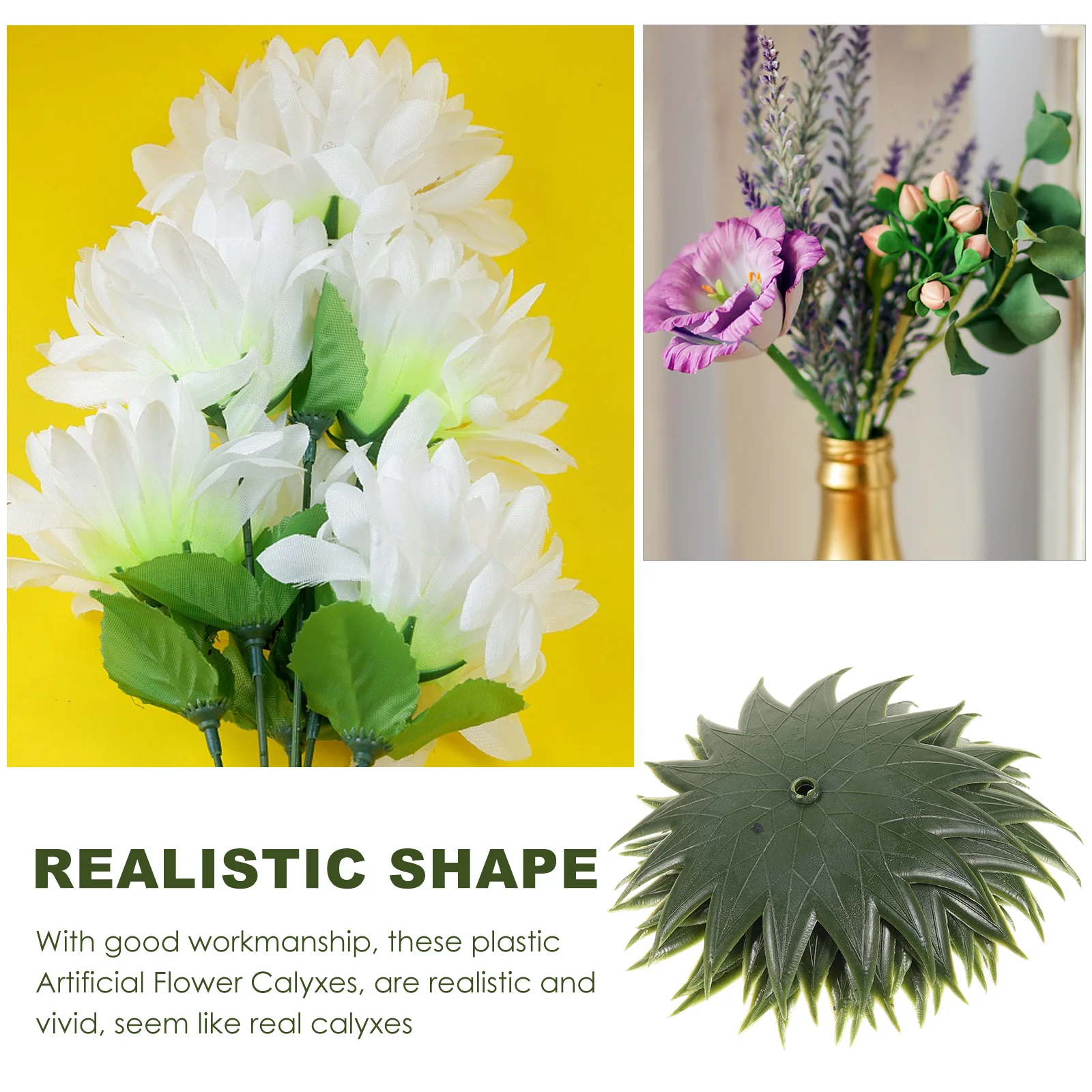 50 Pcs Artificial Flower Calyxes Plastic Green Sepals DIY Craft Supplies Dried Arrangement Lotus Wedding Decor Simulated Bottom
50 Pcs Artificial Flower Calyxes Plastic Green Sepals DIY Craft Supplies Dried Arrangement Lotus Wedding Decor Simulated Bottom