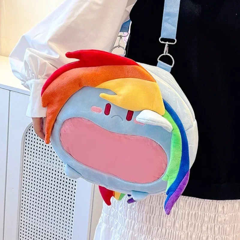 My Little Pony Rainbow Dash Transparent Bag Plush Backpack Cute Shoulder Casual Kawaii Large Capacity Backpack Girls Gifts
My Little Pony Rainbow Dash Transparent Bag Plush Backpack Cute Shoulder Casual Kawaii Large Capacity Backpack Girls Gifts