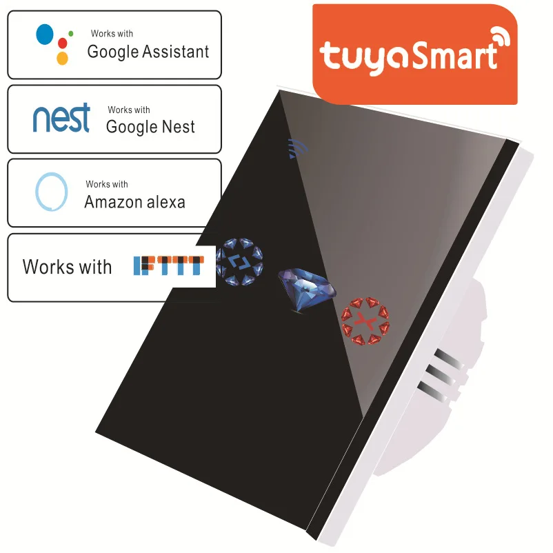 Tuya WIFI Smart Curtain Switch Smart WIFI Touch Remote Control Electric Door Rolling Gate Garage Door Switch
Tuya WIFI Smart Curtain Switch Smart WIFI Touch Remote Control Electric Door Rolling Gate Garage Door Switch