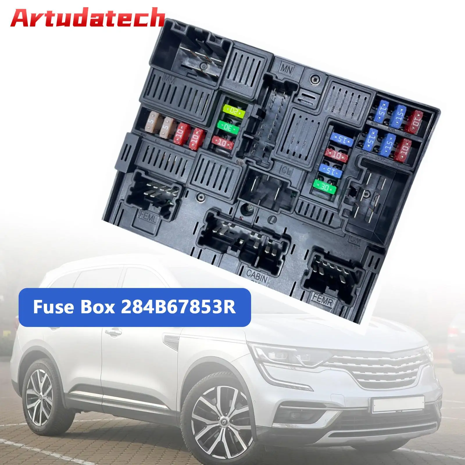 Модуль предохранительной коробки Artudatech BSM 284B67853R для Renault Koleos II Kadjar, автомобильные аксессуары
Модуль предохранительной коробки Artudatech BSM 284B67853R для Renault Koleos II Kadjar, автомобильные аксессуары