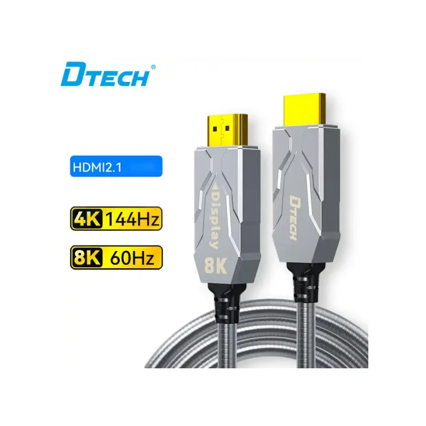 DTECH 15M Волоконно-оптический бронированный кабель HDMI 8K Displayport 2.1 Кабель для игрового компьютера ТВ
DTECH 15M Волоконно-оптический бронированный кабель HDMI 8K Displayport 2.1 Кабель для игрового компьютера ТВ