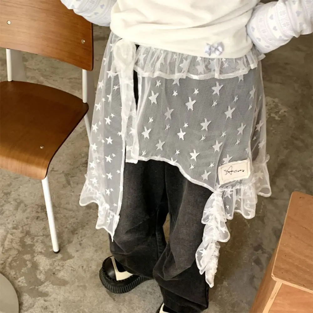 New Embroidered Flower Lace Mini Skirt See Through Y2K Streetwear Split Skirt Harajuku Irregular Butt Curtain Jeans Decoration
New Embroidered Flower Lace Mini Skirt See Through Y2K Streetwear Split Skirt Harajuku Irregular Butt Curtain Jeans Decoration