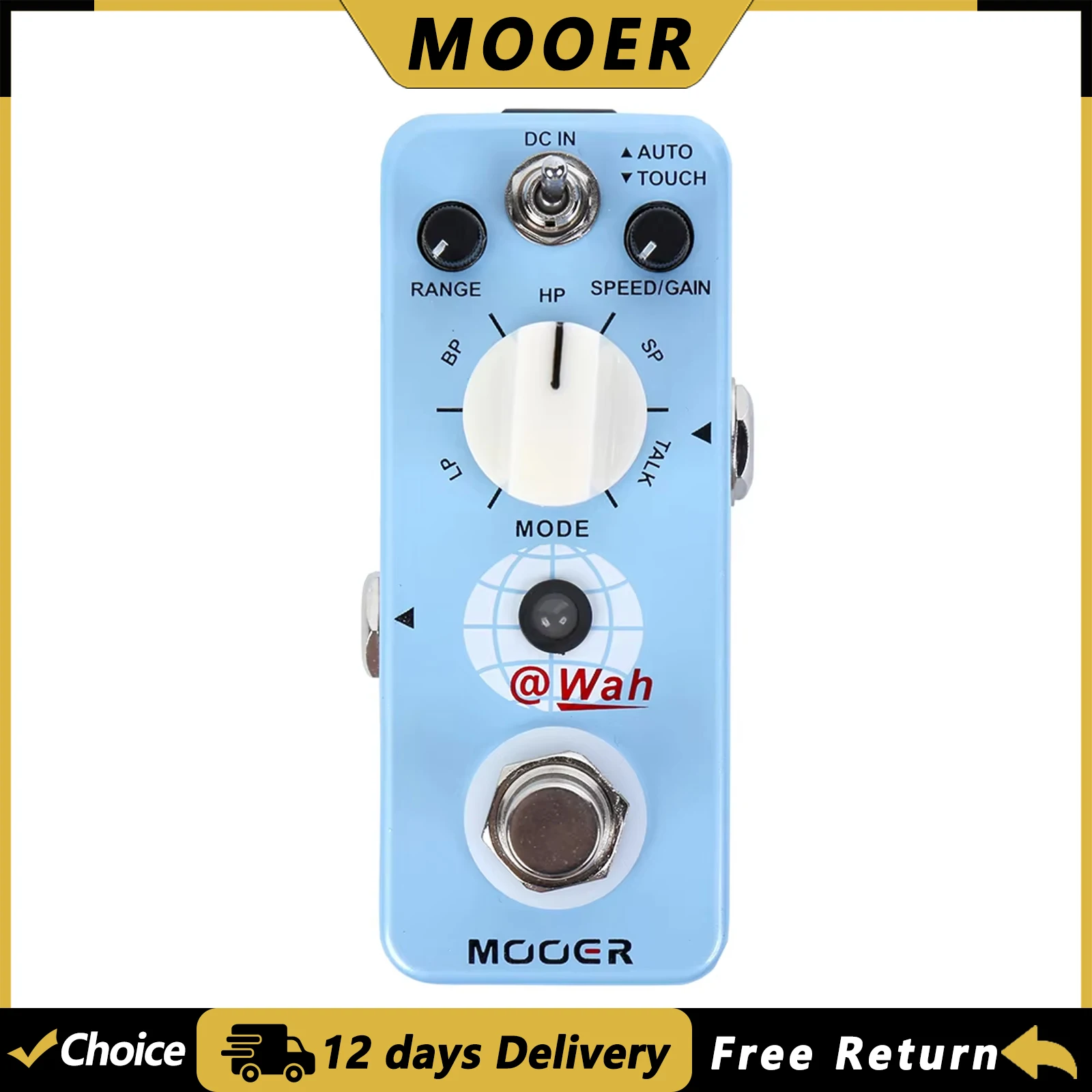 MOOER Wah Digital Auto Wah Guitar Effect Pedal 5 Modes LP/BP/HP/SP/TALK True Bypass Pedal Electric Guitar Parts & Accessories
MOOER Wah Digital Auto Wah Guitar Effect Pedal 5 Modes LP/BP/HP/SP/TALK True Bypass Pedal Electric Guitar Parts & Accessories