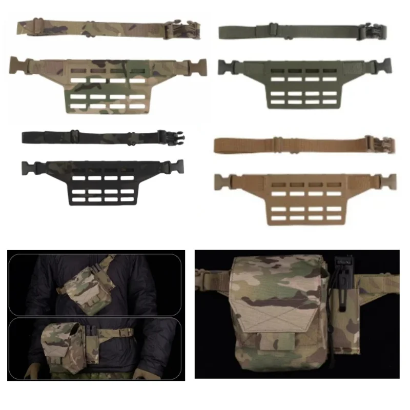 Lightweight tactical waist bag buckle adapter panel with 4 grids and 4 columns MOLLE mounting for outdoor activities
Lightweight tactical waist bag buckle adapter panel with 4 grids and 4 columns MOLLE mounting for outdoor activities