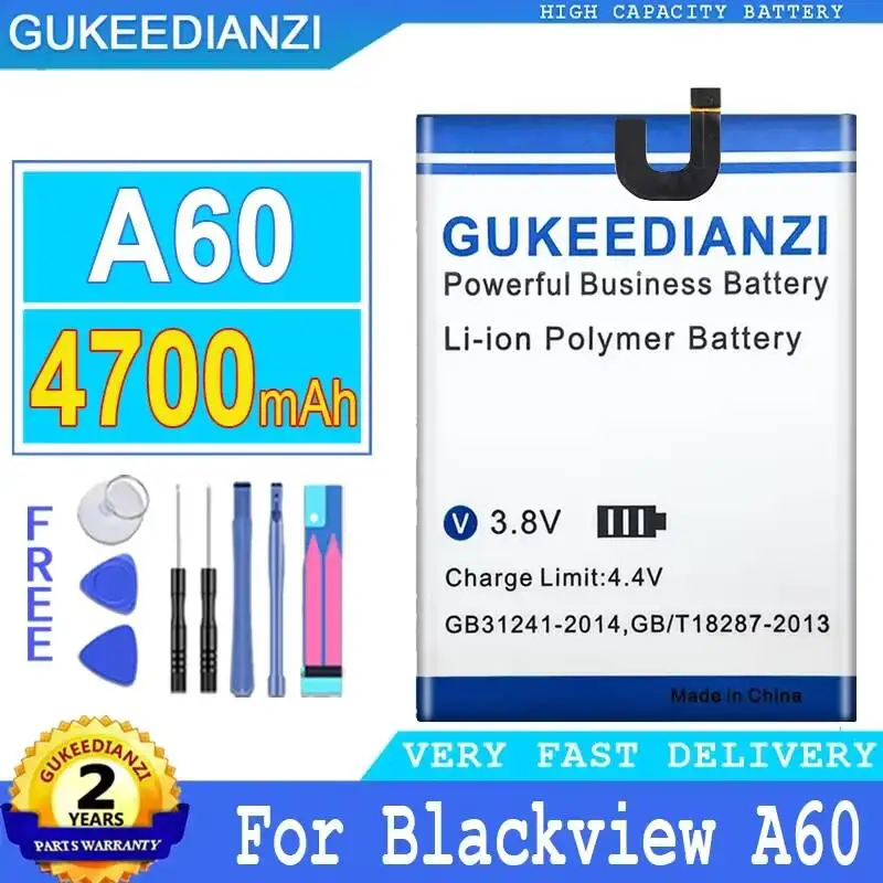 Safe Mobile Phone Battery 4700mAh For Blackview A60
Safe Mobile Phone Battery 4700mAh For Blackview A60