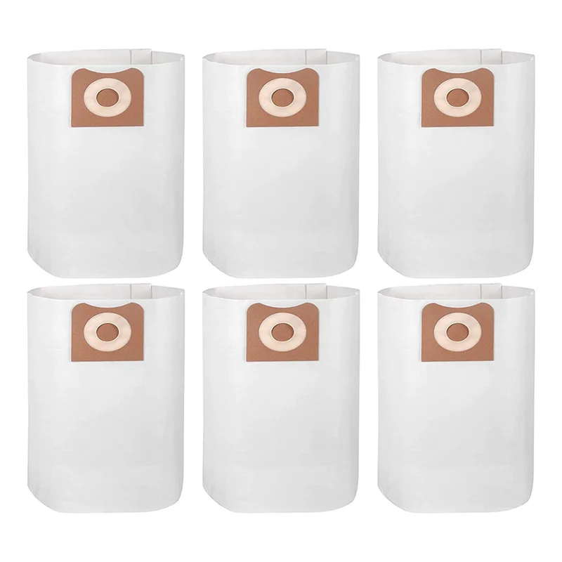 6PCS Shop Vac Bags for Ridgid VF3502 12-16 Gallon Wet Dry Vac High Efficiency Vacuum Bag 23743 Dust Collector
6PCS Shop Vac Bags for Ridgid VF3502 12-16 Gallon Wet Dry Vac High Efficiency Vacuum Bag 23743 Dust Collector