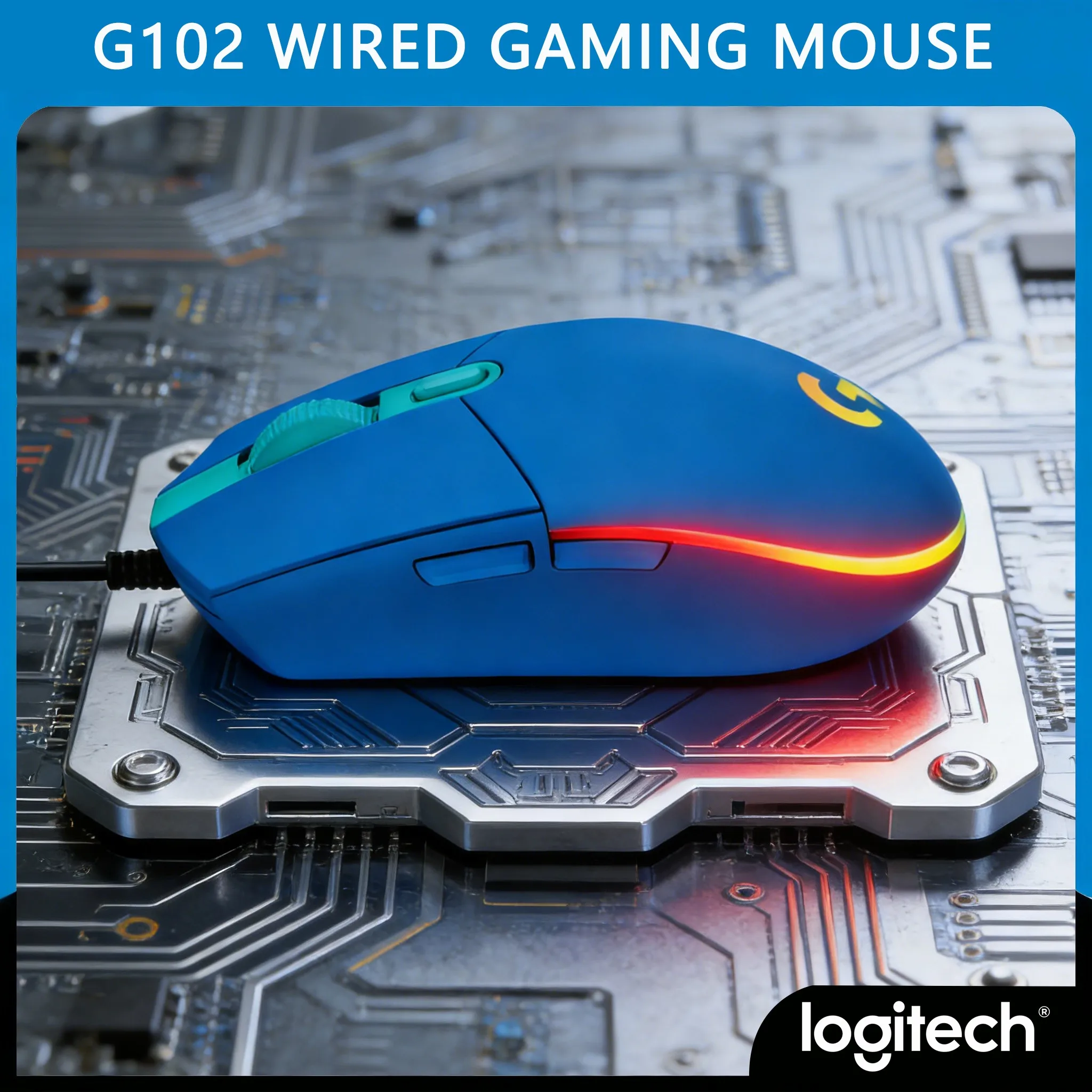 Logitech G102 Wired Gaming Mouse for Streamer RGB Backlit 6 Programmable Buttons
Logitech G102 Wired Gaming Mouse for Streamer RGB Backlit 6 Programmable Buttons