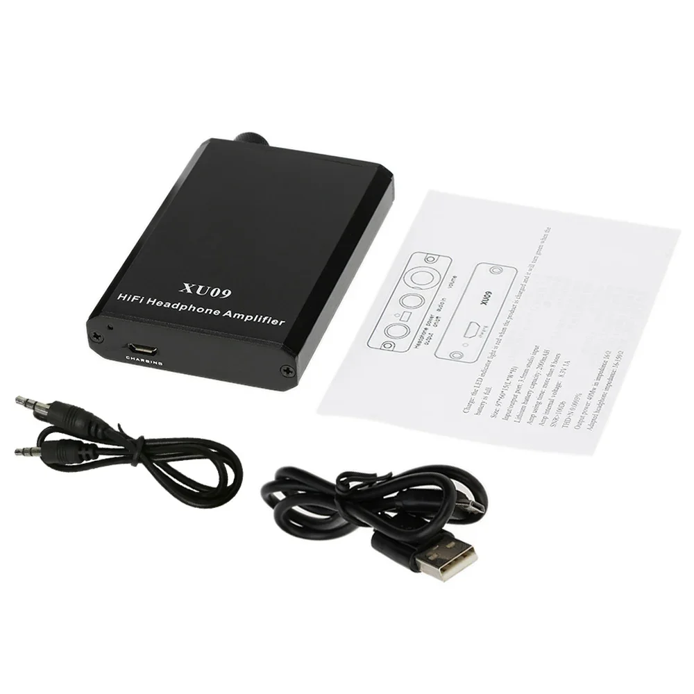 XU09 Hi-Fi Headphone Amplifier Portable High-Quality Sound Amplifier Improver For iPhone 8 X MP3 MP4 Other 3.5mm Audio Devices
XU09 Hi-Fi Headphone Amplifier Portable High-Quality Sound Amplifier Improver For iPhone 8 X MP3 MP4 Other 3.5mm Audio Devices