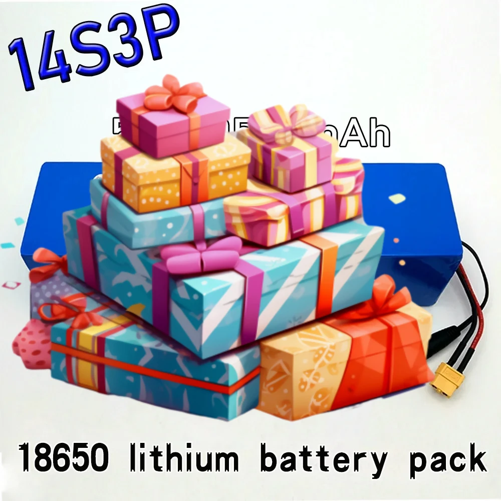 18650 lithium battery pack 14s3p 52V 10500mAh battery with built-in BMS, For electric bicycles, scooters, night fishing lights
18650 lithium battery pack 14s3p 52V 10500mAh battery with built-in BMS, For electric bicycles, scooters, night fishing lights