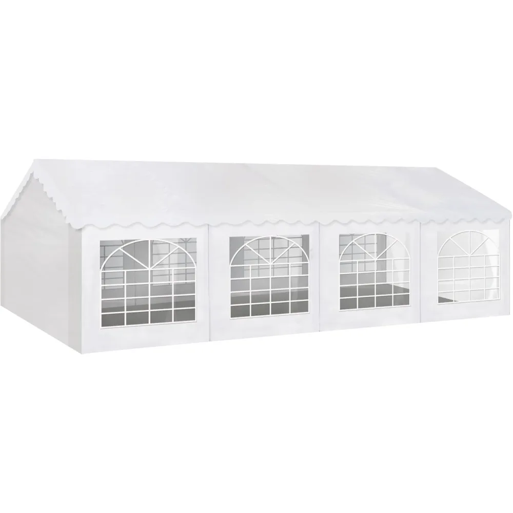 Party Tent 16x26 Heavy Duty Large White Canopy Commercial Fair Shelter Wedding Events Canopy Tent (White, 16x26)
Party Tent 16x26 Heavy Duty Large White Canopy Commercial Fair Shelter Wedding Events Canopy Tent (White, 16x26)