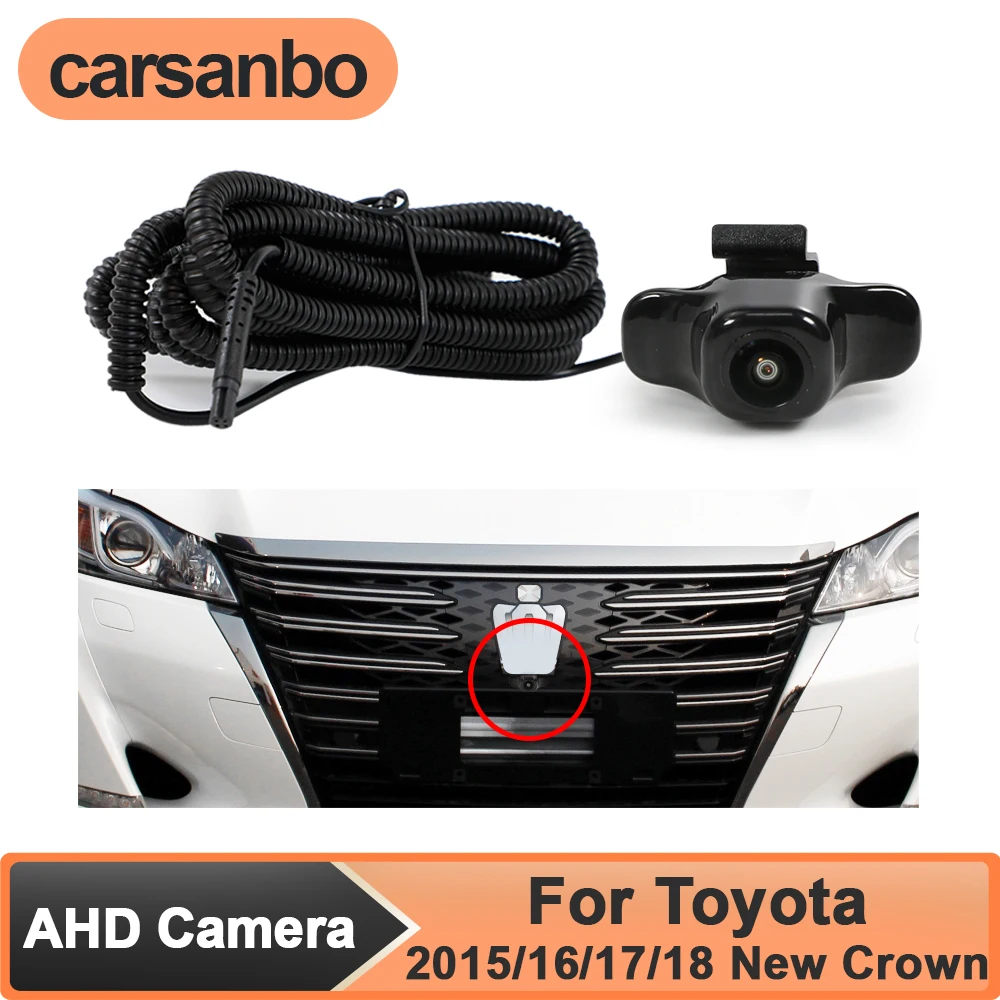 Carsanbo 150° Lens AHD 1080P OEM Car Front View Camera for Toyota 2015/2016/2017/2018 New Crown Night Vision Fisheye Waterproof
Carsanbo 150° Lens AHD 1080P OEM Car Front View Camera for Toyota 2015/2016/2017/2018 New Crown Night Vision Fisheye Waterproof