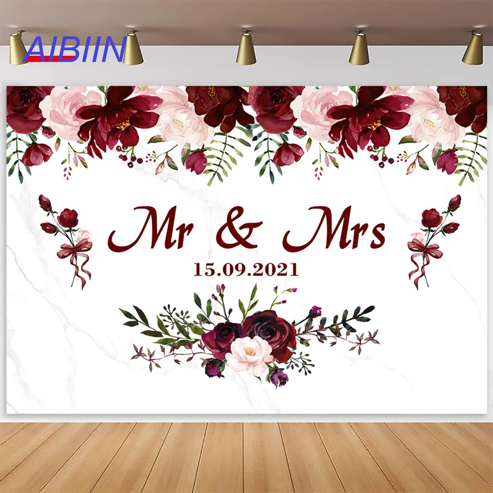 AIBIIN Rose Flower Wedding Photography Backdrop Custom Name Age Marriage Engagement Background Party Decor Portrait Photozone
AIBIIN Rose Flower Wedding Photography Backdrop Custom Name Age Marriage Engagement Background Party Decor Portrait Photozone
