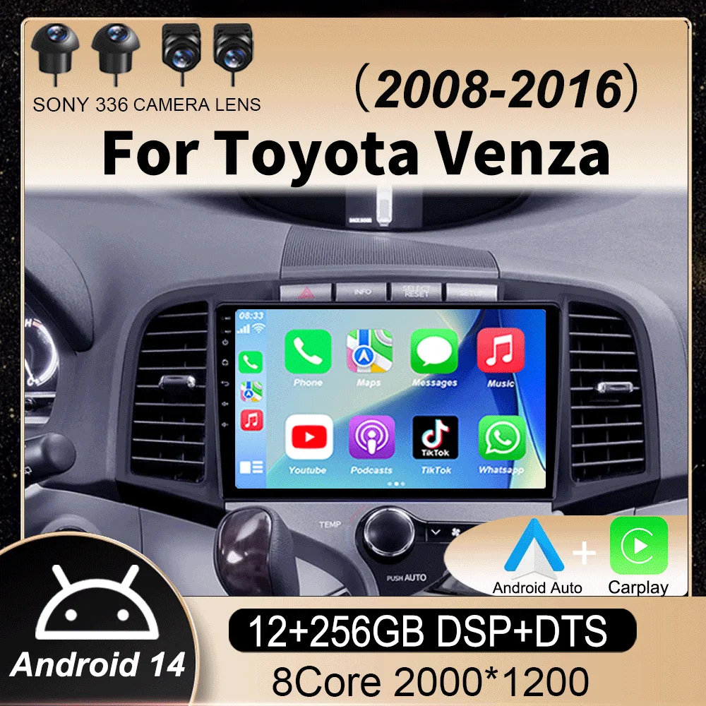 Android 14 Car For Toyota Venza 2008 - 2016 Autoradio Stereo Head Unit GPS DVD NO 2DIN Carplay Navigation Multimedia Car Player
Android 14 Car For Toyota Venza 2008 - 2016 Autoradio Stereo Head Unit GPS DVD NO 2DIN Carplay Navigation Multimedia Car Player