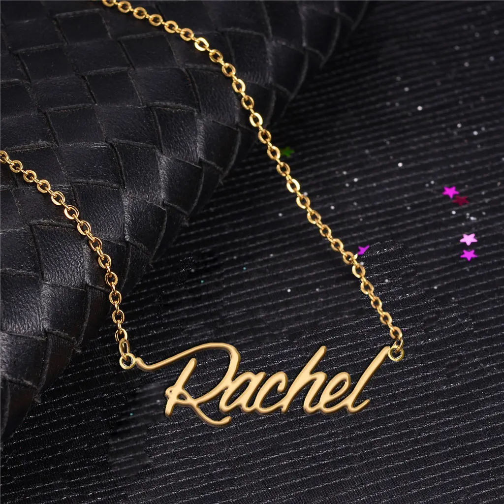 Personalized Rachel Name Necklace for Women Nameplate Stainless Steel Gold Plated Pendant Birthday Anniversary Jewelry Gift
Personalized Rachel Name Necklace for Women Nameplate Stainless Steel Gold Plated Pendant Birthday Anniversary Jewelry Gift