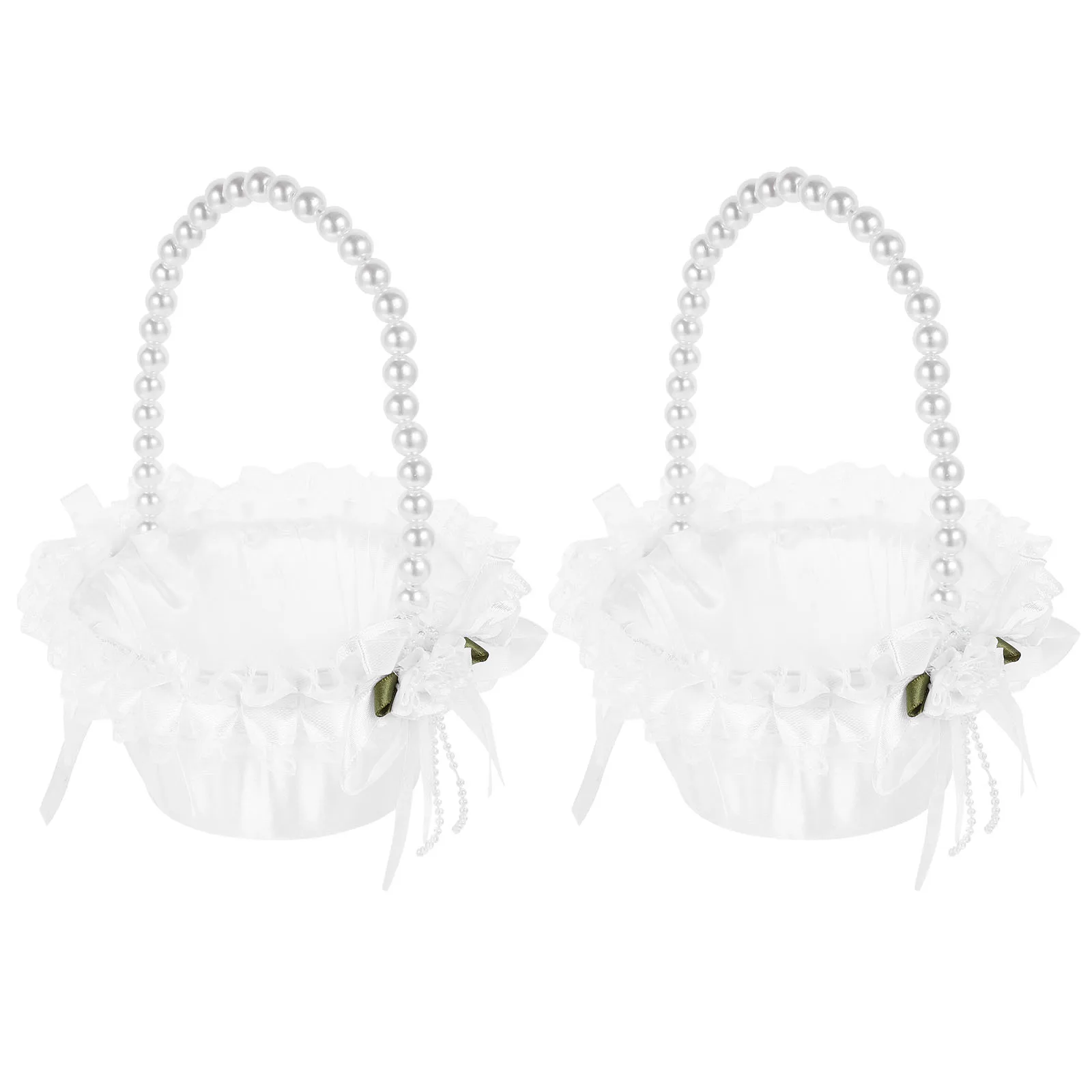 2pcs Wedding Girl Basket Pearl Silk Satin Handle Lightweight Storage Space Saving Wedding Party Supplies Occasions Parties
2pcs Wedding Girl Basket Pearl Silk Satin Handle Lightweight Storage Space Saving Wedding Party Supplies Occasions Parties