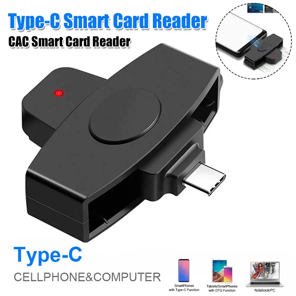 Type-C Smart Card Reader Portable Card Reader Adapter Bank Tax Declaration Accessories Support for Windows for OS
Type-C Smart Card Reader Portable Card Reader Adapter Bank Tax Declaration Accessories Support for Windows for OS