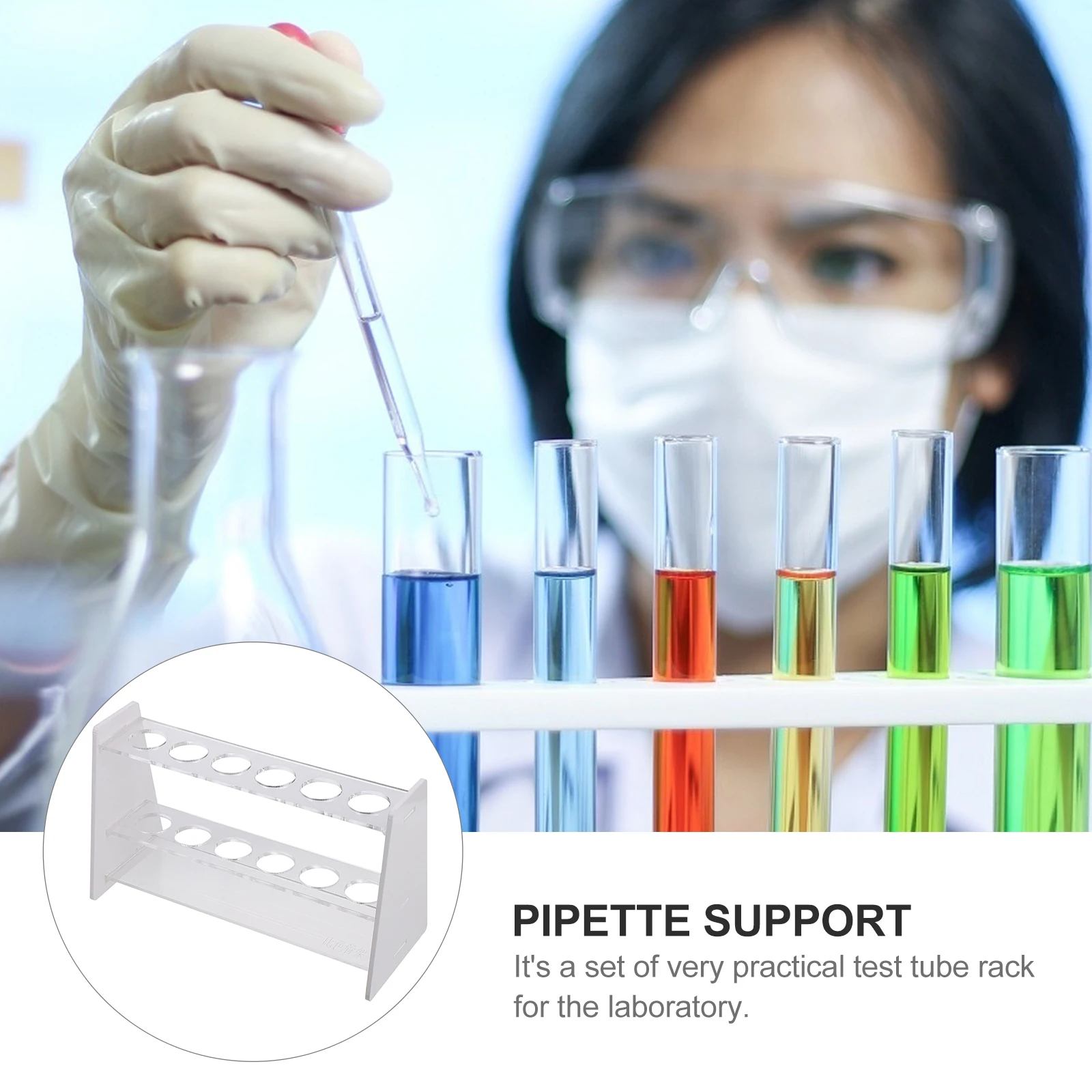 Practical Test Tube Rack Shelf Racks Durable School Teaching Aids Holder Organizer Plastic 
Practical Test Tube Rack Shelf Racks Durable School Teaching Aids Holder Organizer Plastic