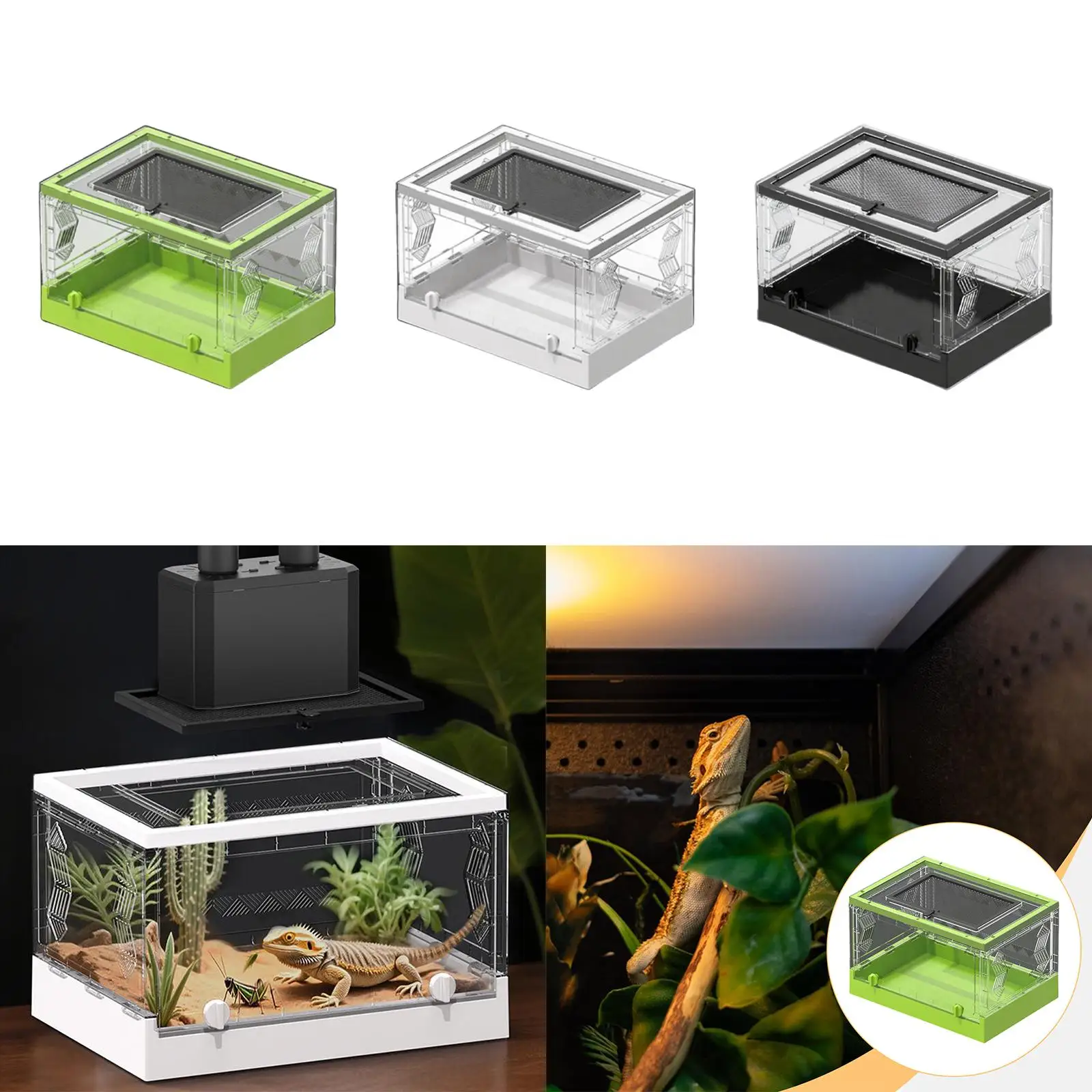 Прозрачный складной террариум для рептилий, место обитания для ящериц, настольный вольер для питомцев с...
Прозрачный складной террариум для рептилий, место обитания для ящериц, настольный вольер для питомцев с...