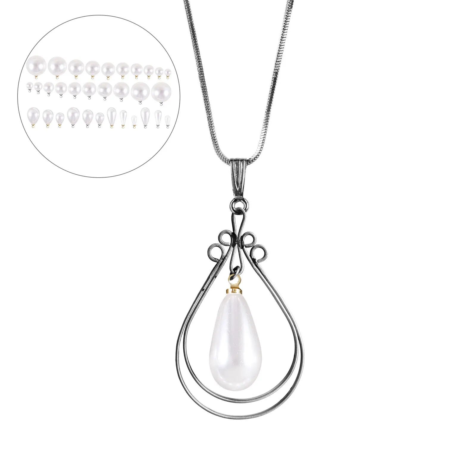 60 Pcs Pearl Pendant Accessories Necklace Charms DIY Jewelry Making Supplies Decorative Pendants Mini Beads Bracelet Charms
60 Pcs Pearl Pendant Accessories Necklace Charms DIY Jewelry Making Supplies Decorative Pendants Mini Beads Bracelet Charms