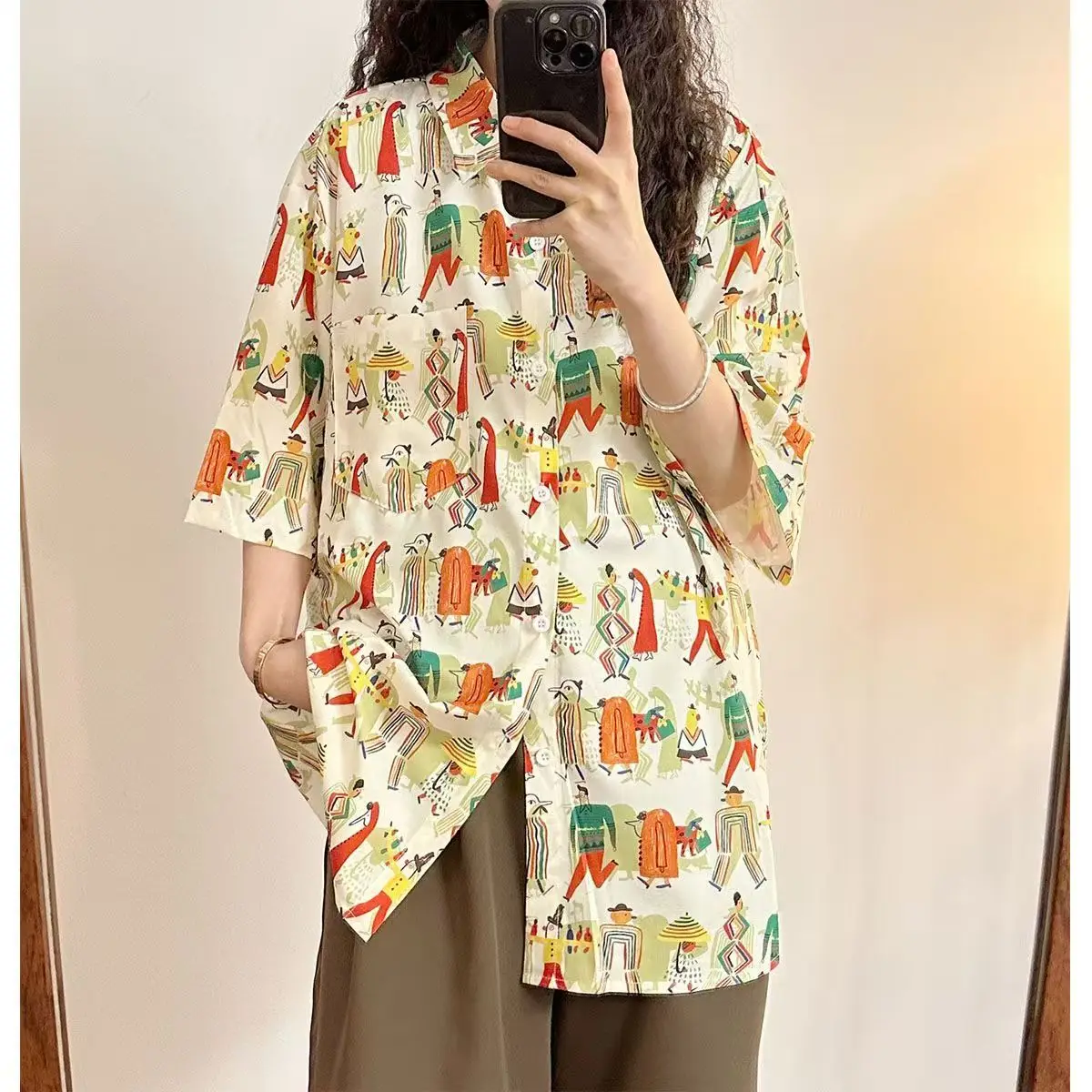 New Summer Men Hawaiian Style Shirt Fashion Casual Streetwear Turn-down Collar Short Sleeve Funny Character Printed Shirt 2025
New Summer Men Hawaiian Style Shirt Fashion Casual Streetwear Turn-down Collar Short Sleeve Funny Character Printed Shirt 2025