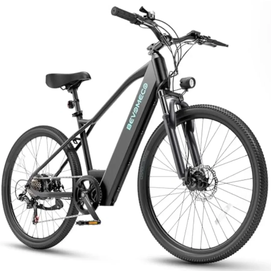 Electric bike for urban commuting and all-terrain use, aluminum alloy frame, black, 500W peak motor, 26-inch wheels, 6-speed dr
Electric bike for urban commuting and all-terrain use, aluminum alloy frame, black, 500W peak motor, 26-inch wheels, 6-speed dr