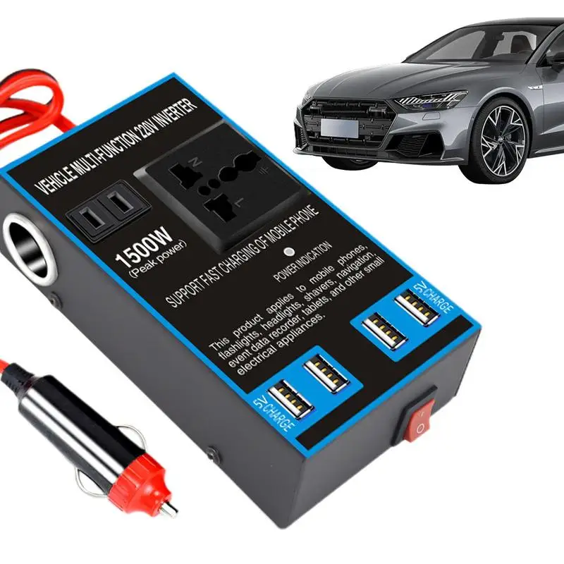 12V/24V To 220V Car Plug Adapter For Cell Phones Vacuum Cleaners Universal Power Adapter Socket Plug Converter With USB Port
12V/24V To 220V Car Plug Adapter For Cell Phones Vacuum Cleaners Universal Power Adapter Socket Plug Converter With USB Port