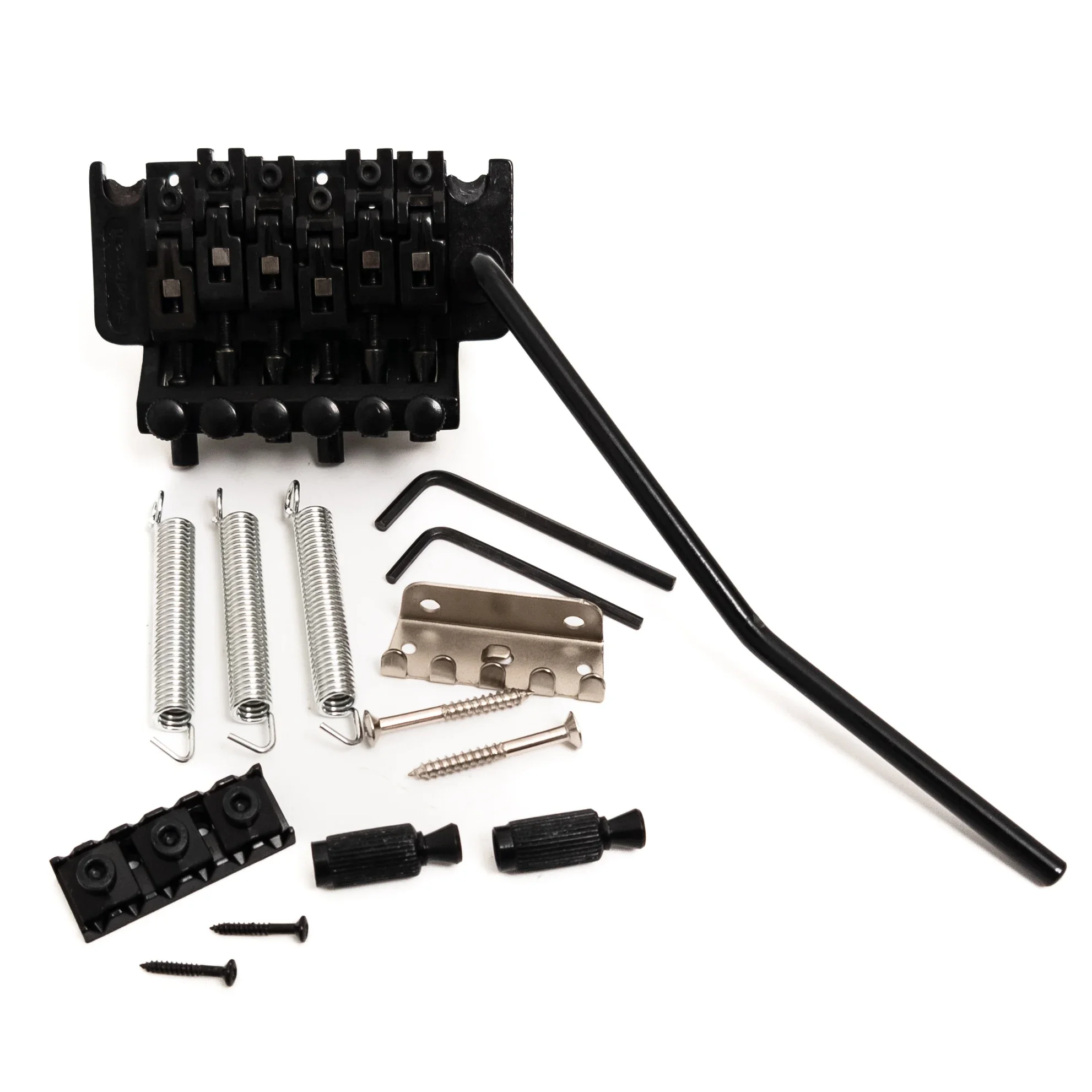 Система тремоло-бриджей с двойной блокировкой и фиксирующей гайкой для электрогитары – расстояние между шпильками 74 мм, расстояние между струнами 10,6 мм
Система тремоло-бриджей с двойной блокировкой и фиксирующей гайкой для электрогитары – расстояние между шпильками 74 мм, расстояние между струнами 10,6 мм