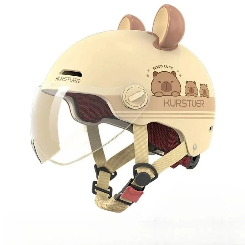 Capybara Helmet Motorcycle Electric Bike Lightweight Safety Helmet Summer Sunscreen Breathable Transparent Lens Adjustable
Capybara Helmet Motorcycle Electric Bike Lightweight Safety Helmet Summer Sunscreen Breathable Transparent Lens Adjustable