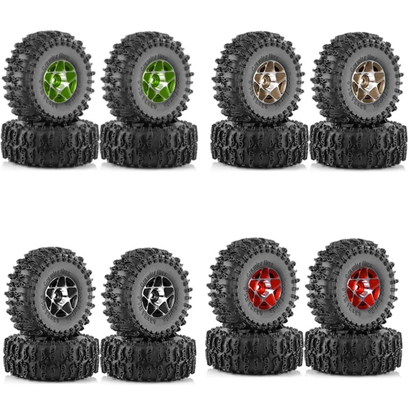 4Pcs 63Mm 1.0 Inch Metal Beadlock Wheel Tire Set For 1/18 1/24 RC Crawler Car TRX4M SCX24 AX24 FCX24 Upgrade Part
4Pcs 63Mm 1.0 Inch Metal Beadlock Wheel Tire Set For 1/18 1/24 RC Crawler Car TRX4M SCX24 AX24 FCX24 Upgrade Part