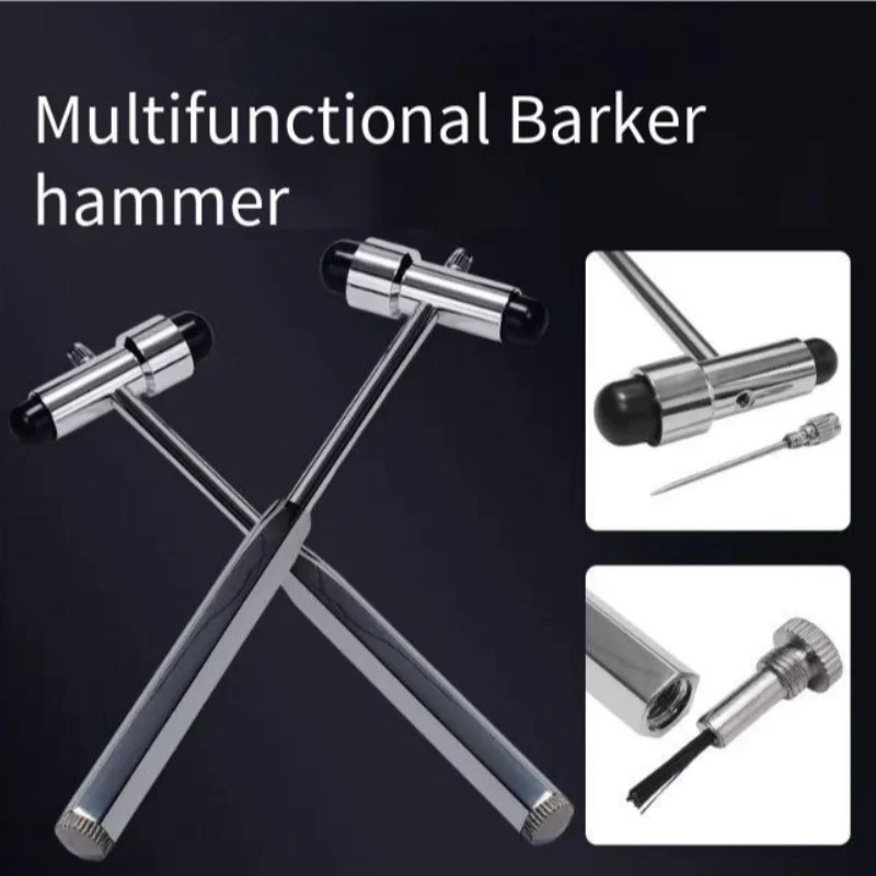 Stainless steel Double-head Percussion Hammer T-shaped Neurology Professional Reflex Hammer Orthopedic Examination Auscultation
Stainless steel Double-head Percussion Hammer T-shaped Neurology Professional Reflex Hammer Orthopedic Examination Auscultation
