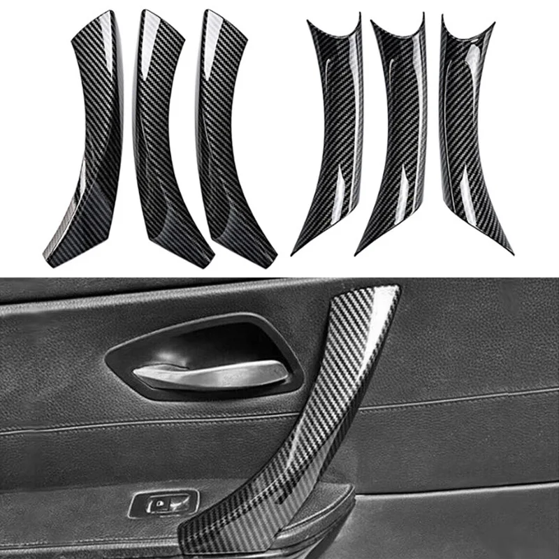 For BMW E90 E91 3-Series Sedan, Wagon 2005-2011 2012 Carbon Fiber Look LHD Car Interior Door Handle Panel Pull Trim Covers Black
For BMW E90 E91 3-Series Sedan, Wagon 2005-2011 2012 Carbon Fiber Look LHD Car Interior Door Handle Panel Pull Trim Covers Black