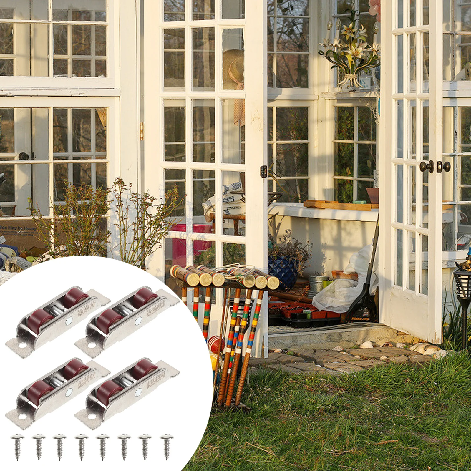 4Pcs Sliding Window Sash Pulley Width Double Wheel Stainless Steel Pulley Corrosion Resistant Sliding Door Sash Roller
4Pcs Sliding Window Sash Pulley Width Double Wheel Stainless Steel Pulley Corrosion Resistant Sliding Door Sash Roller