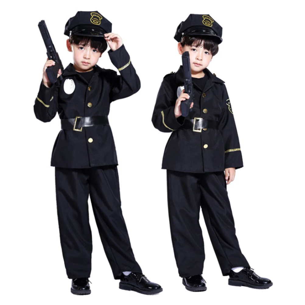 Police Role Play Costume Uniform Suit for Halloween Party Cop Outfit with Cap Belt Masquerade Ball Cosplay
Police Role Play Costume Uniform Suit for Halloween Party Cop Outfit with Cap Belt Masquerade Ball Cosplay