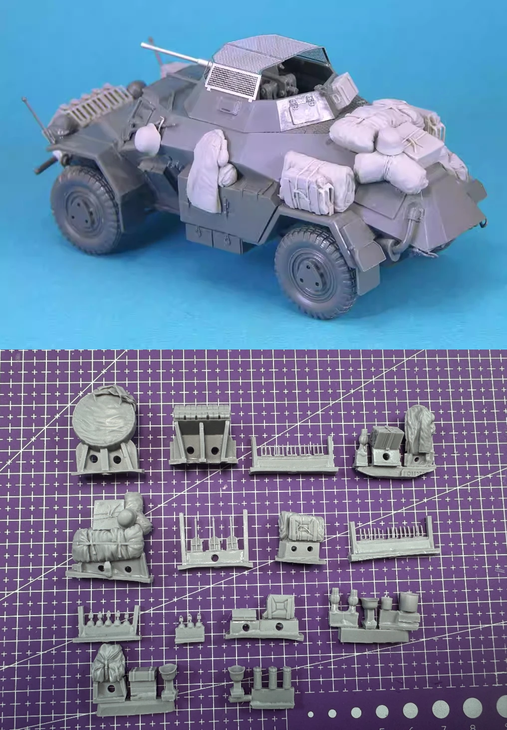 1: 35 Casting Resin Model Assembly Kit, GK,Resin Sdkfz.222 Modification, Unpainted
1: 35 Casting Resin Model Assembly Kit, GK,Resin Sdkfz.222 Modification, Unpainted