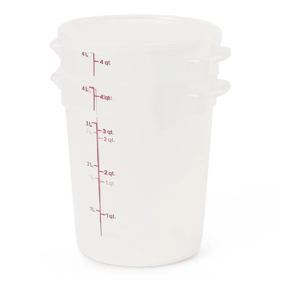 Food Storage Containers with Lids BPAFree 4 Quart Food Grade Buckets with Lids 2 Pack For Dough Proofing and Brining Translucent
Food Storage Containers with Lids BPAFree 4 Quart Food Grade Buckets with Lids 2 Pack For Dough Proofing and Brining Translucent