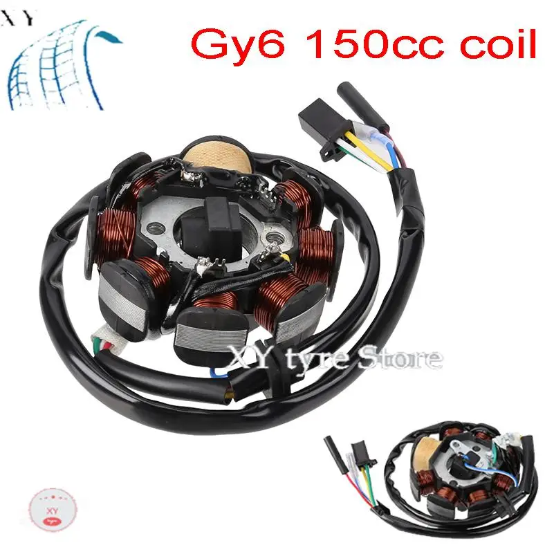 DC Ignition Stator Magneto Coil Coils Cables for Chinese GY6 125 150cc Scooter Moped Quad Parts
DC Ignition Stator Magneto Coil Coils Cables for Chinese GY6 125 150cc Scooter Moped Quad Parts