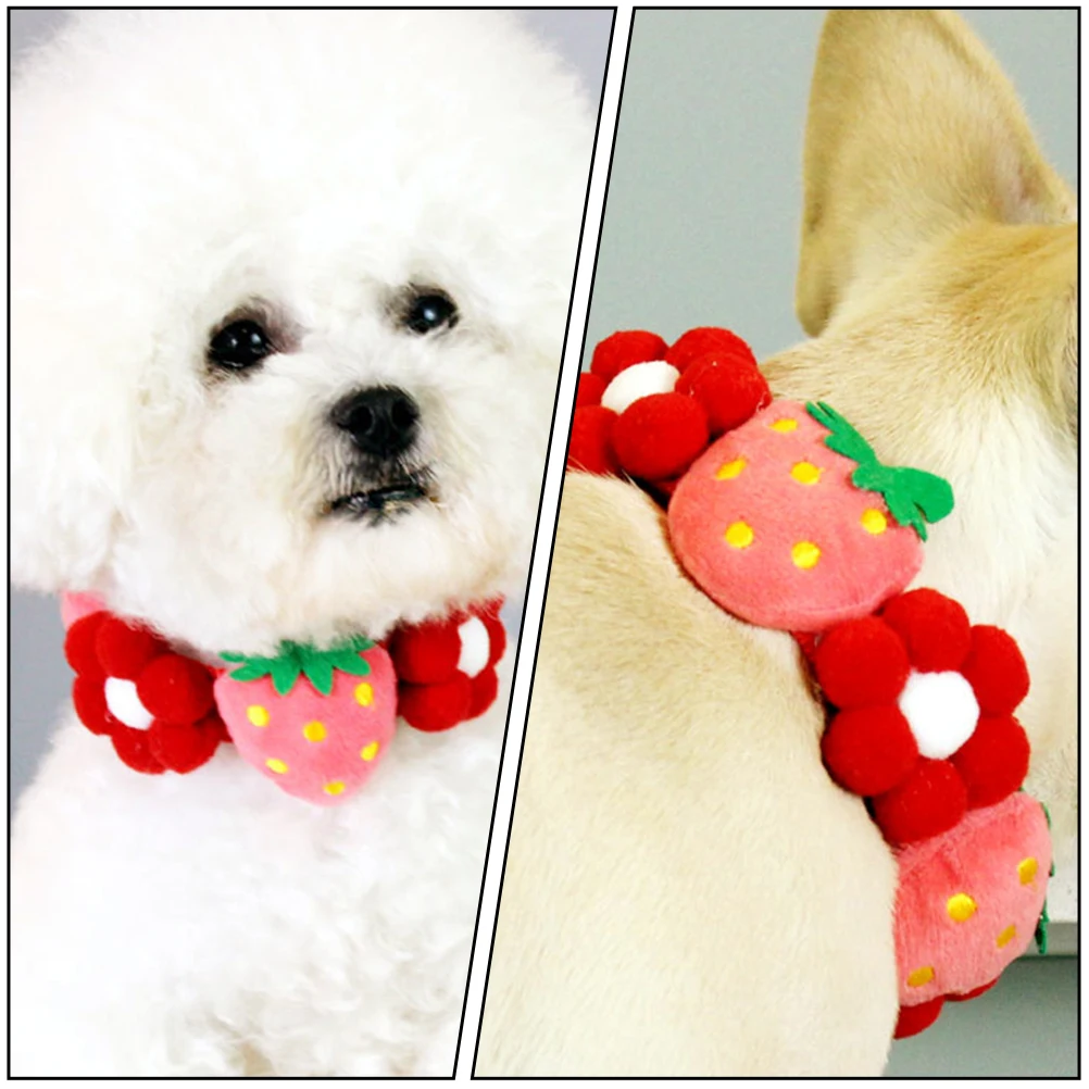 Adjustable Pet Collar Strawberry Flower Design Comfortable For Cats Kitten Puppy Daily Wear Party Wedding Photo Shoots Cozy 
Adjustable Pet Collar Strawberry Flower Design Comfortable For Cats Kitten Puppy Daily Wear Party Wedding Photo Shoots Cozy