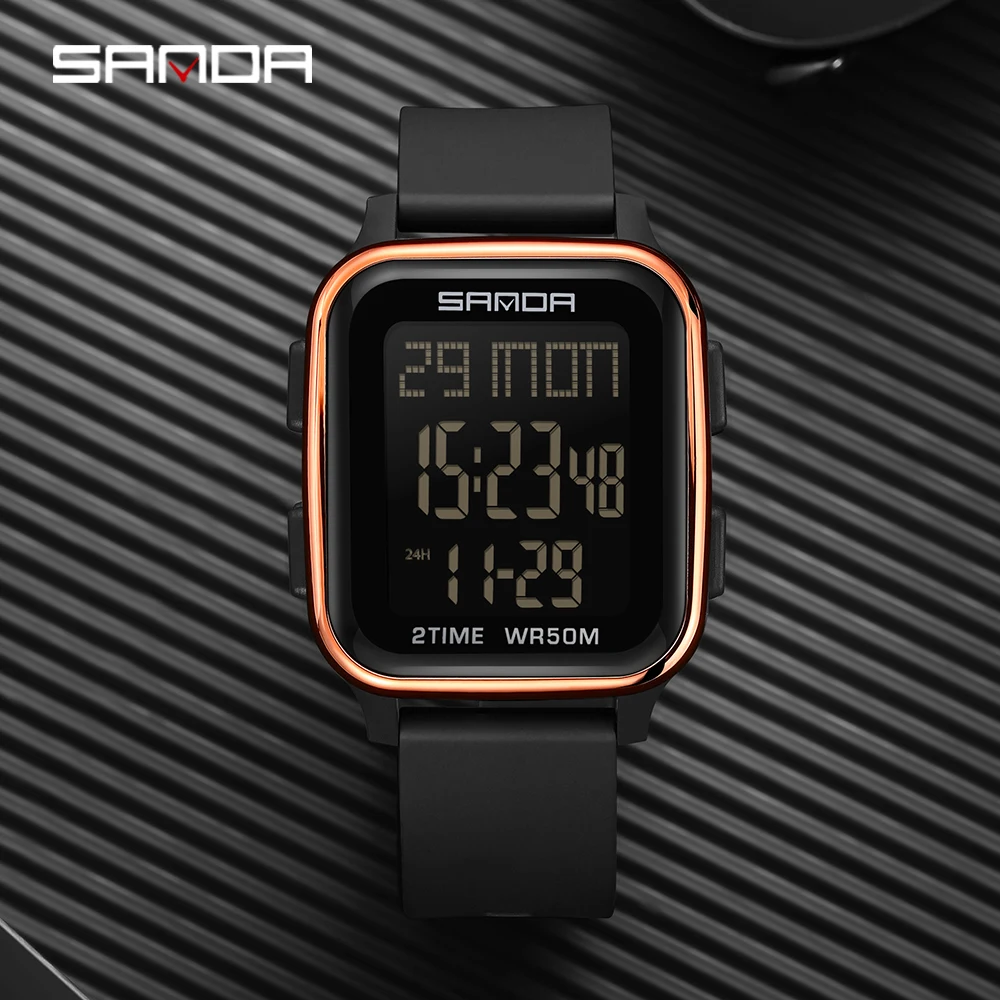 SANDA 6211 модные студенческие электронные часы спортивные многофункциональные водонепроницаемые светодиодные мужские электронные цифровые часы будильник
SANDA 6211 модные студенческие электронные часы спортивные многофункциональные водонепроницаемые светодиодные мужские электронные цифровые часы будильник