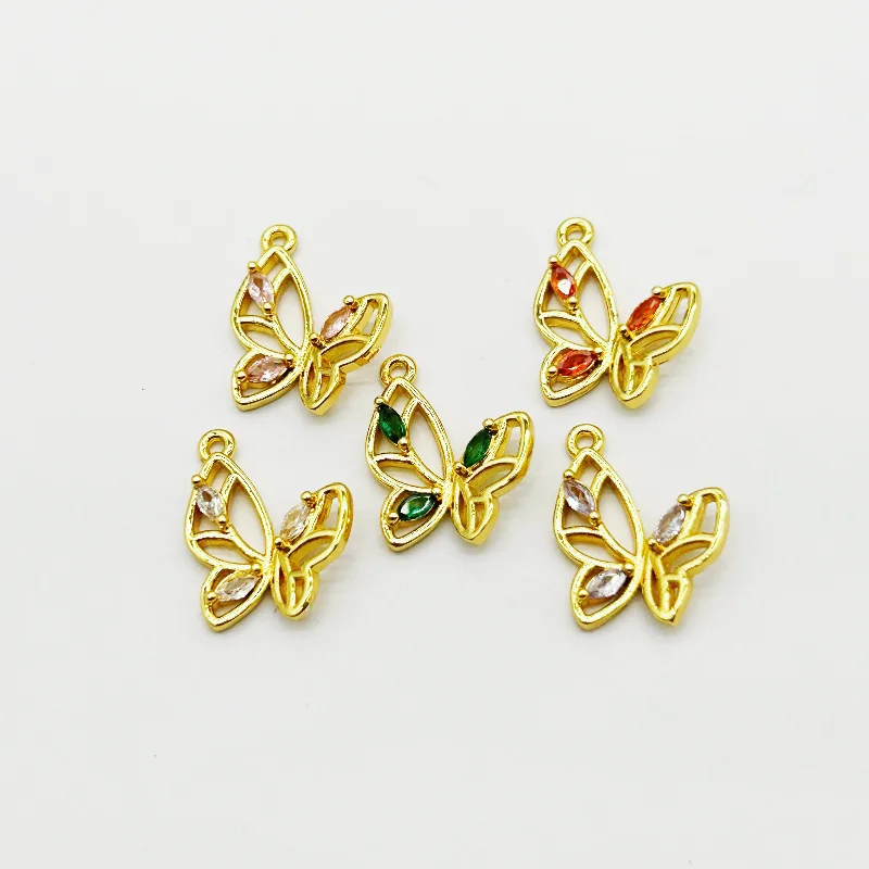 New Arrival! 18x15mm 50pcs Butterfly Pendants Cubic Zirconia Charm For Handmade Necklace/Earrings DIY Parts,Jewelry Accessories
New Arrival! 18x15mm 50pcs Butterfly Pendants Cubic Zirconia Charm For Handmade Necklace/Earrings DIY Parts,Jewelry Accessories