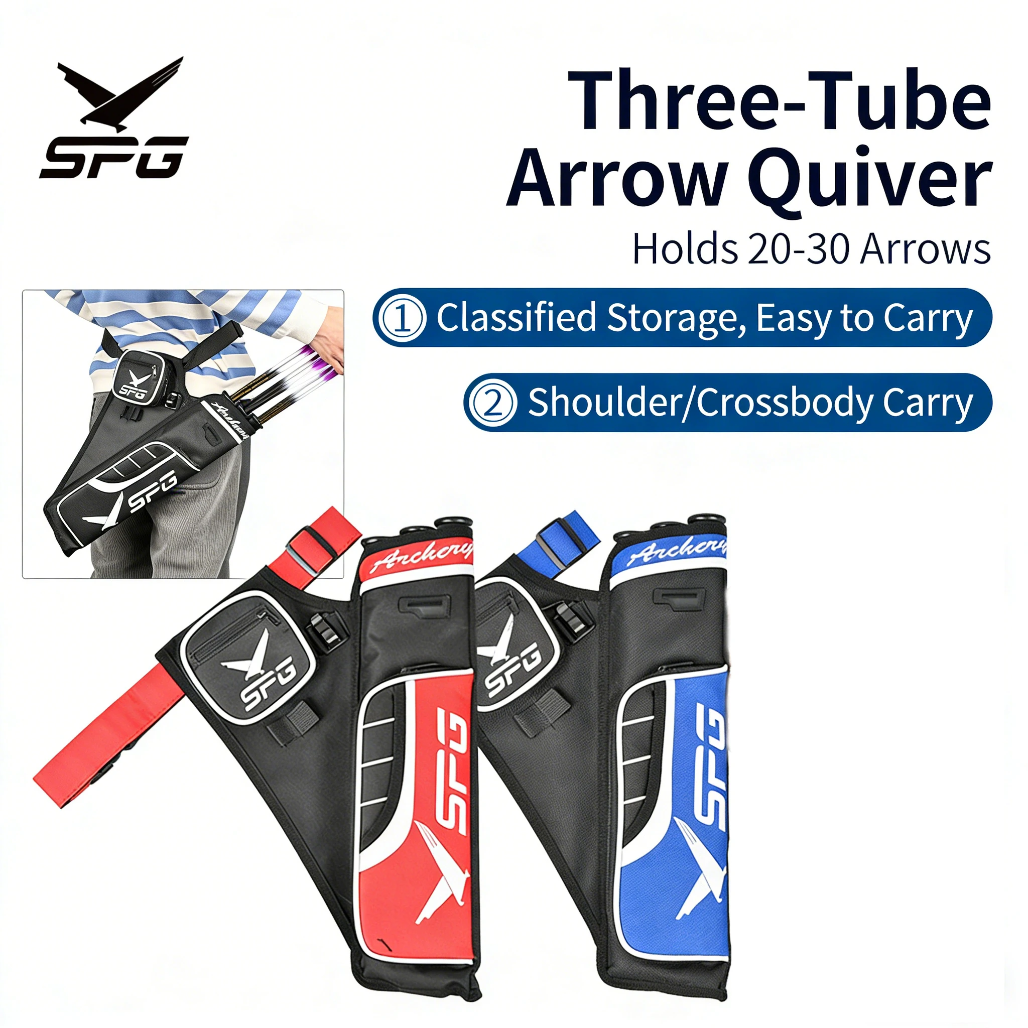 Archery Hip Quiver 3 Tubes Arrow Holder Pockets Adjustable Waist Belt Compound and Recurve Bow Competition Accessories Arrow Bag
Archery Hip Quiver 3 Tubes Arrow Holder Pockets Adjustable Waist Belt Compound and Recurve Bow Competition Accessories Arrow Bag